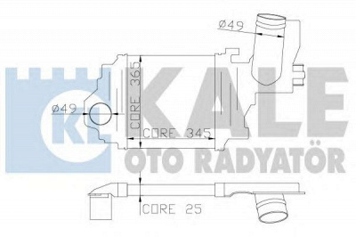 KALE OTO RADYATOR 348100 -  Интеркулер
